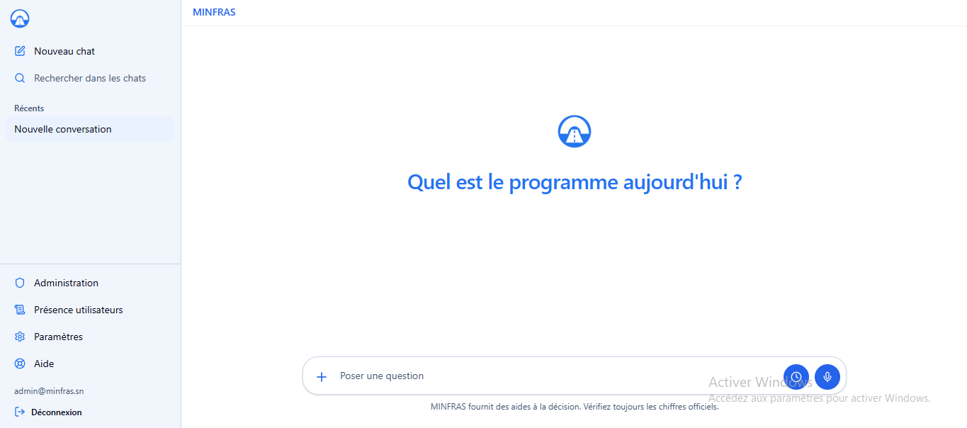 Aperçu du projet MINFRAS AI